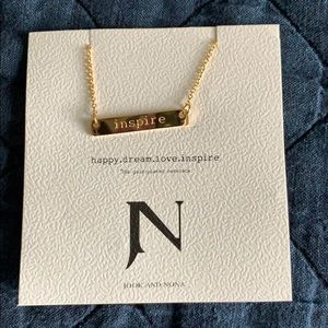 Jook and Nona 18k gold plated inspire necklace 16”